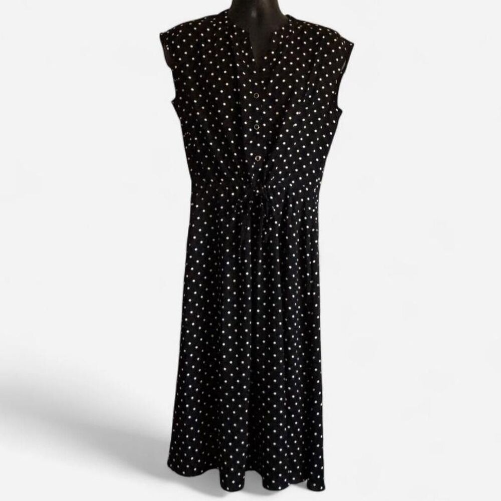 Anne-klein Women's Black and Navy Dress